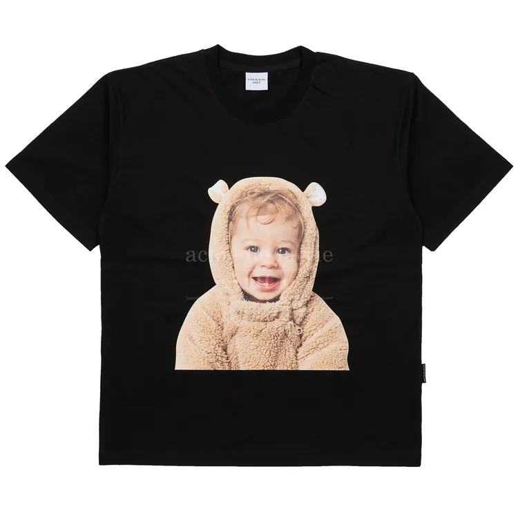 Áo Thun ADLV Baby Face Bear Doll Đen