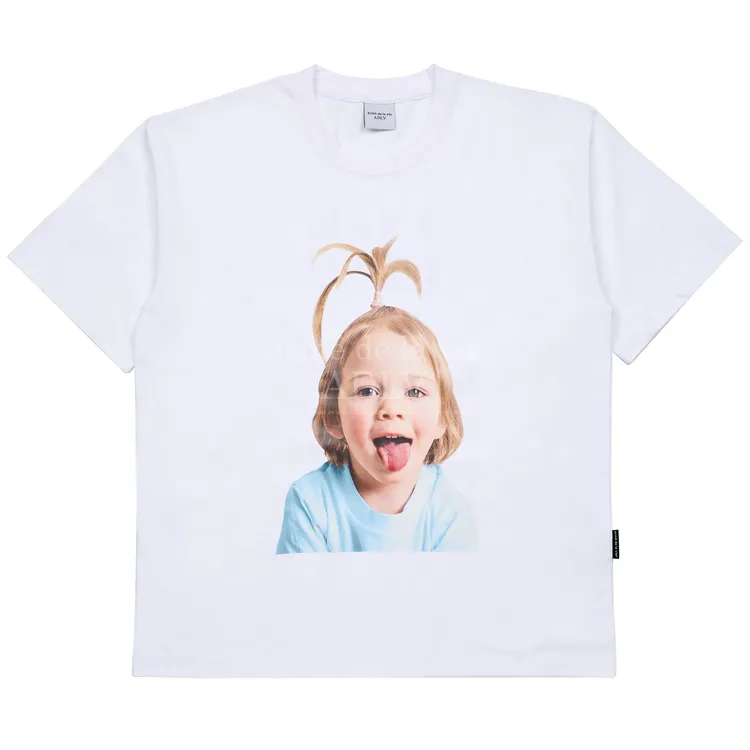 Áo Thun ADLV Baby Face Apple Hair Boy Trắng