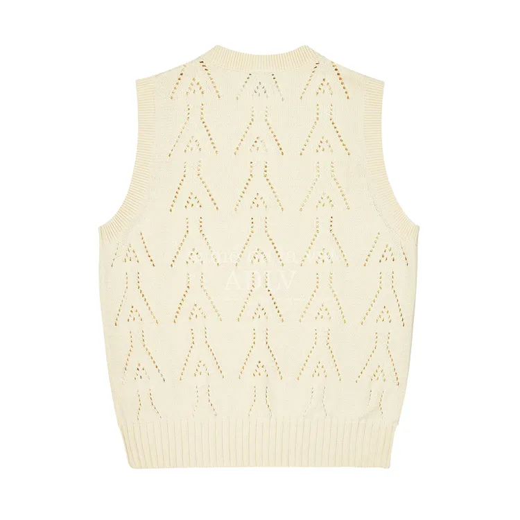 Áo Vest Len Logo Punching Kem