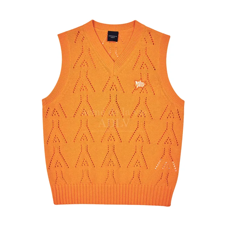 Áo Vest Len Logo Punching Cam