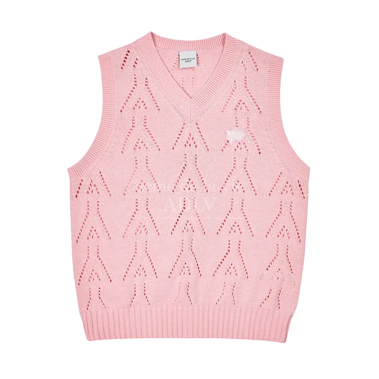 Áo Vest Len Logo Punching Hồng