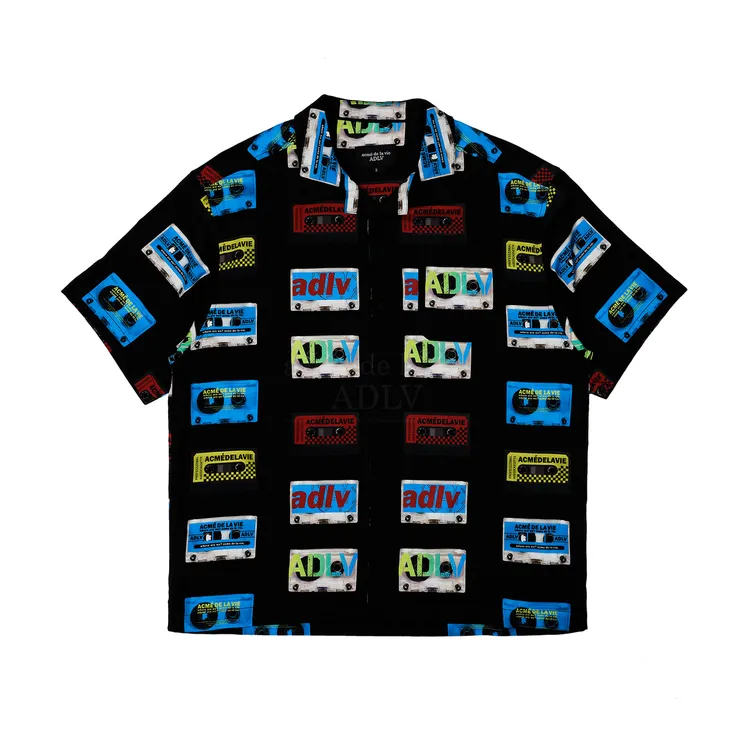 Áo Sơ Mi ADLV Cassette Tape Đen