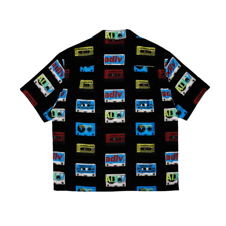Áo Sơ Mi ADLV Cassette Tape Đen