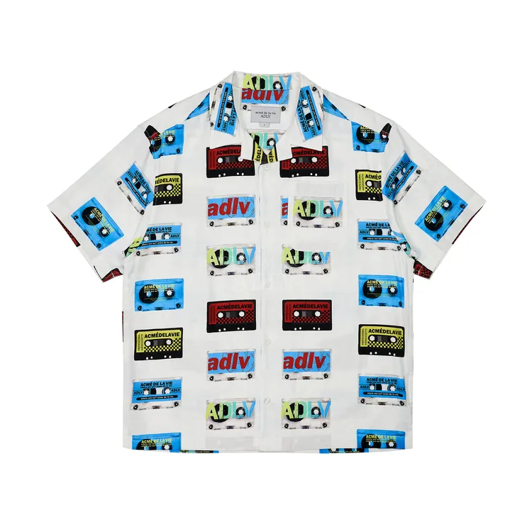 Áo Sơ Mi ADLV Cassette Tape Trắng