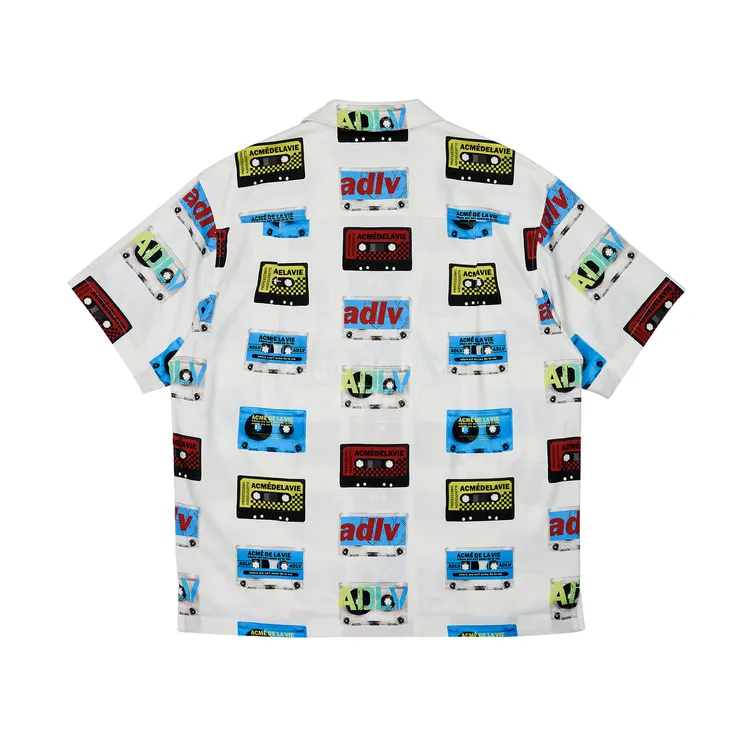 Áo Sơ Mi ADLV Cassette Tape Trắng