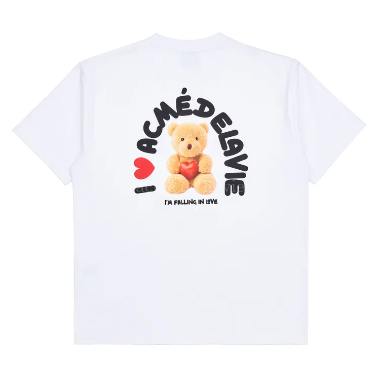 Áo Thun ADLV I Love Teddy Bear Trắng