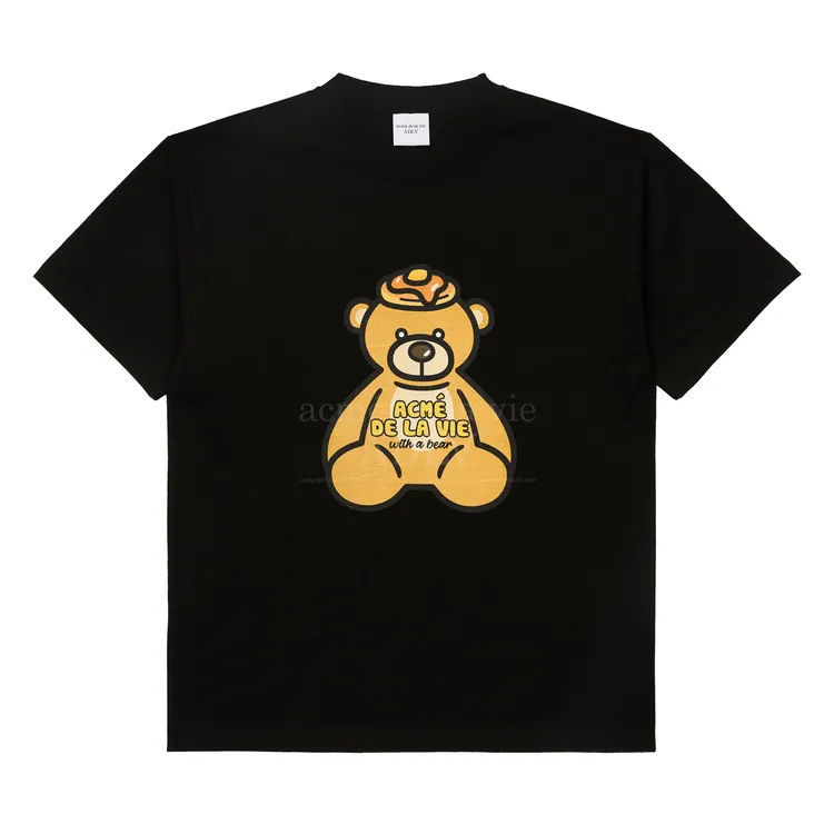 Áo Thun ADLV Pancake Bear Đen