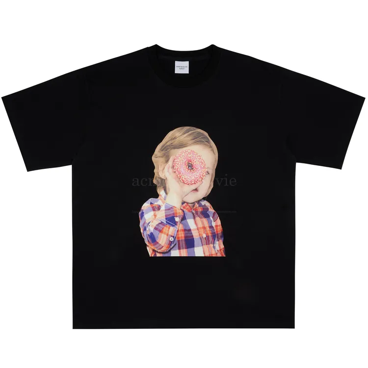 Áo Thun ADLV Baby Face Checked Shirt Donut Đen