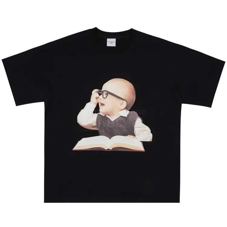 Áo Thun ADLV Baby Face Glasses Boy Đen