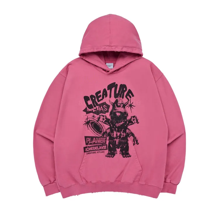 Áo Hoodie ADLV Cy4as Creature Destroyed Hồng