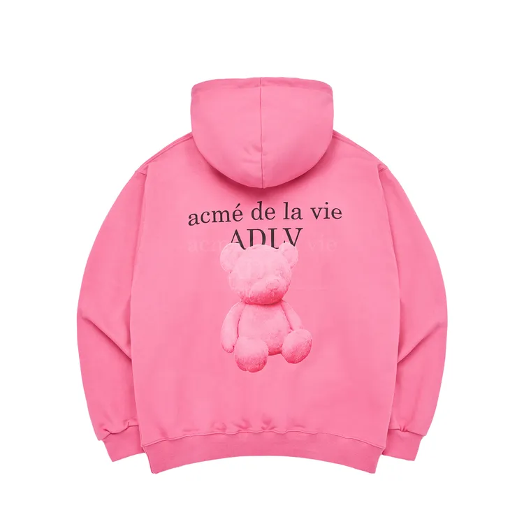 Áo Hoodie Fuzzy Bear Hồng