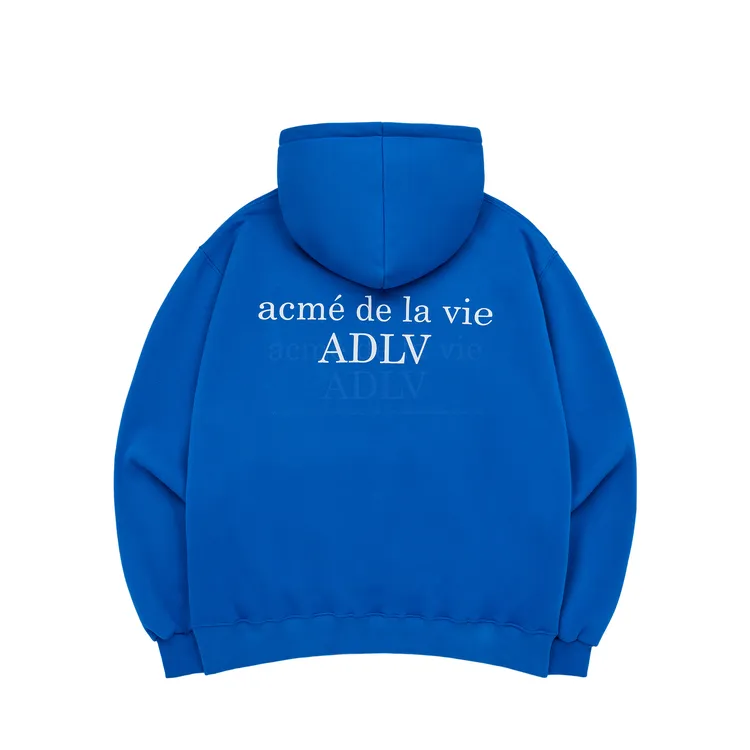 Áo Hoodie ADLV Lót Bông Basic Logo Rivet Xanh Dương