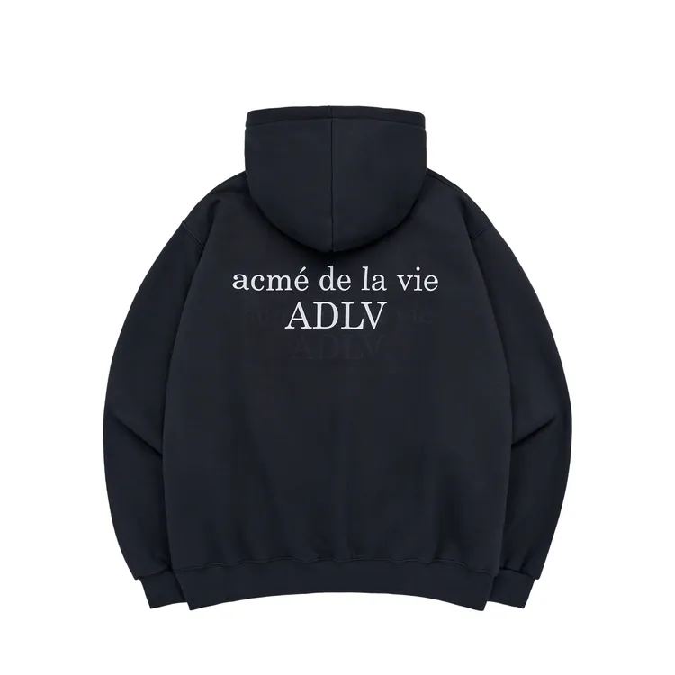 Áo Hoodie ADLV Lót Bông Basic Logo Rivet Than Chì