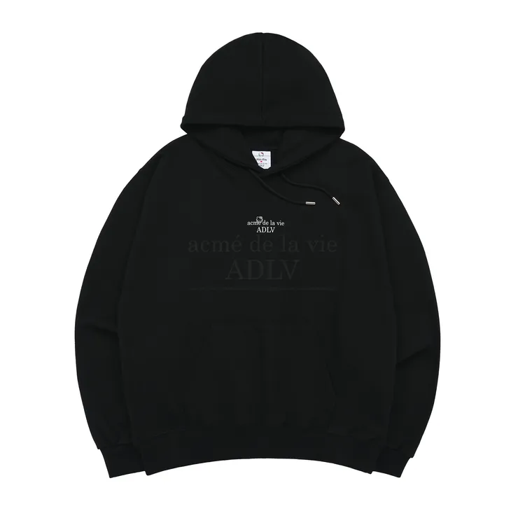 Áo Hoodie ADLV Hello Kitty Lettering Đen