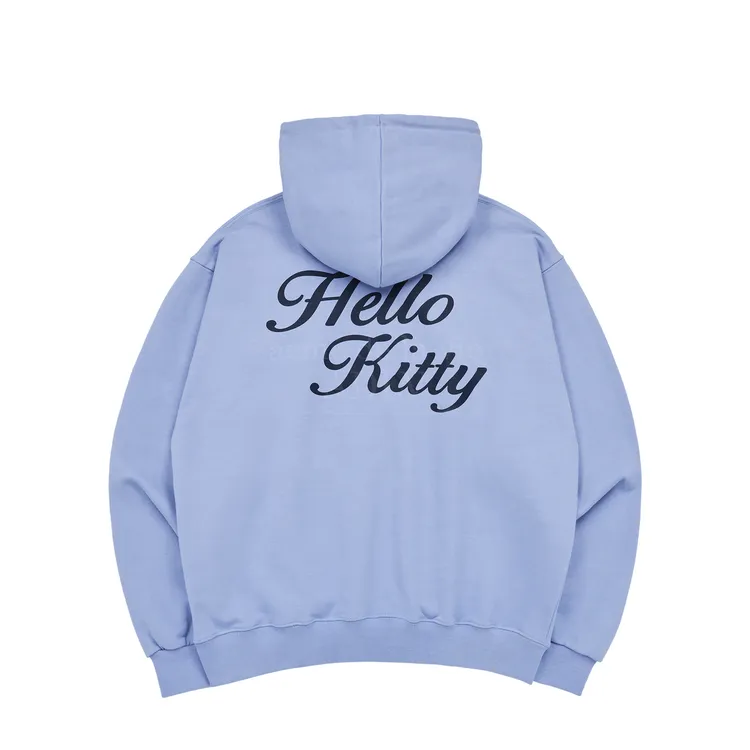 Áo Hoodie ADLV Hello Kitty Lettering Xanh Tím