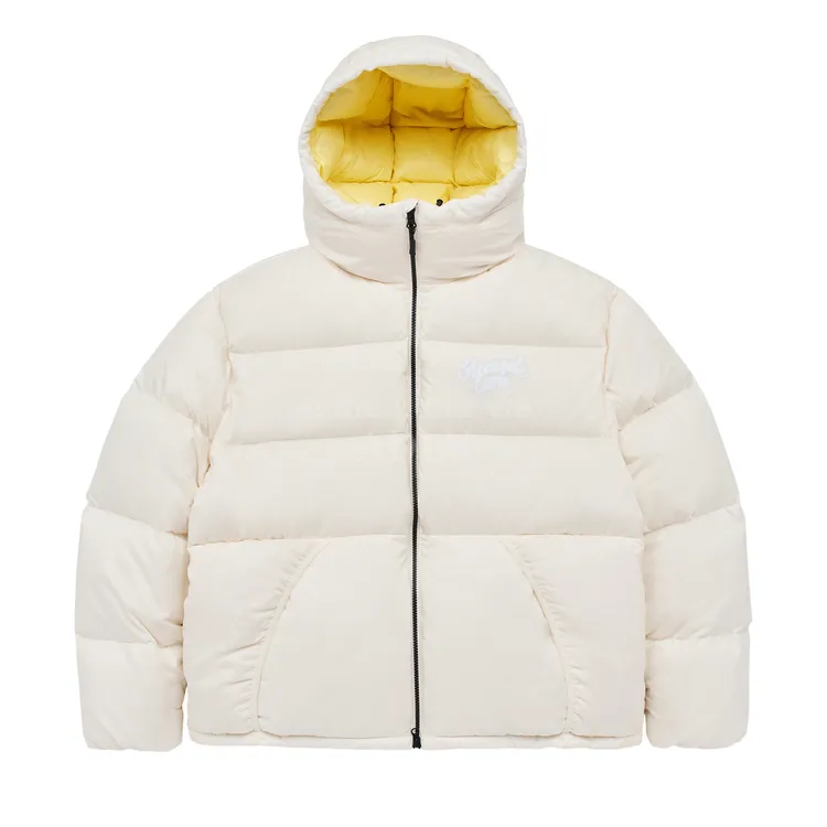 Áo Parka Lông Vũ ADLV Print Hooded Kem