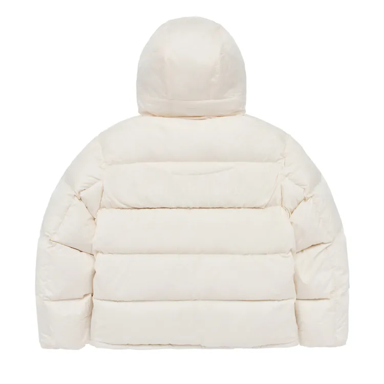 Áo Parka Lông Vũ ADLV Print Hooded Kem