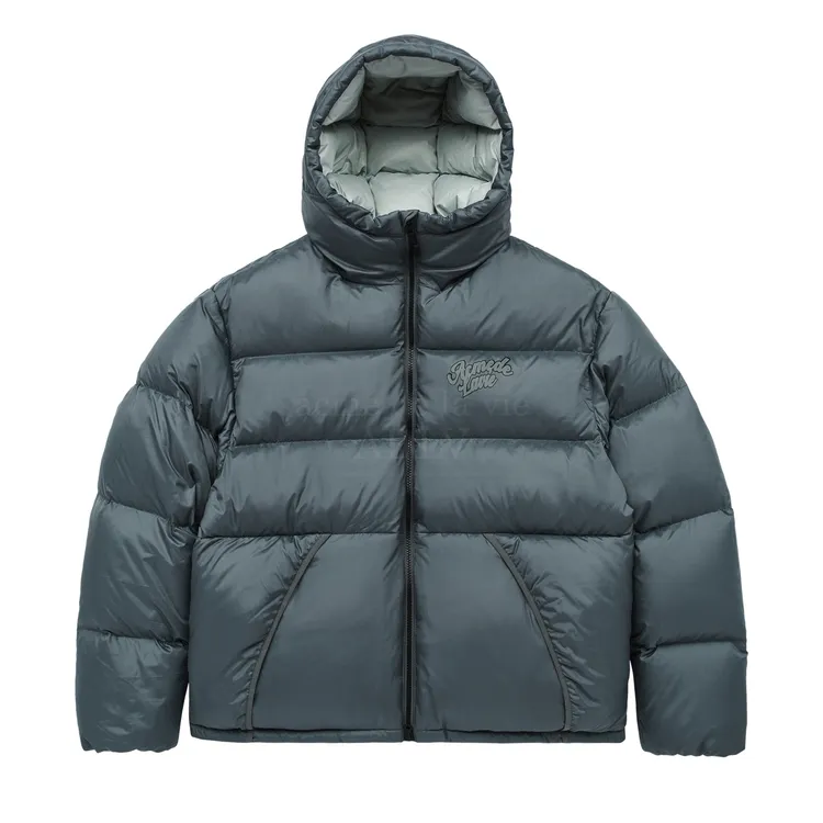 Áo Parka Lông Vũ ADLV Print Hooded Xanh Lá