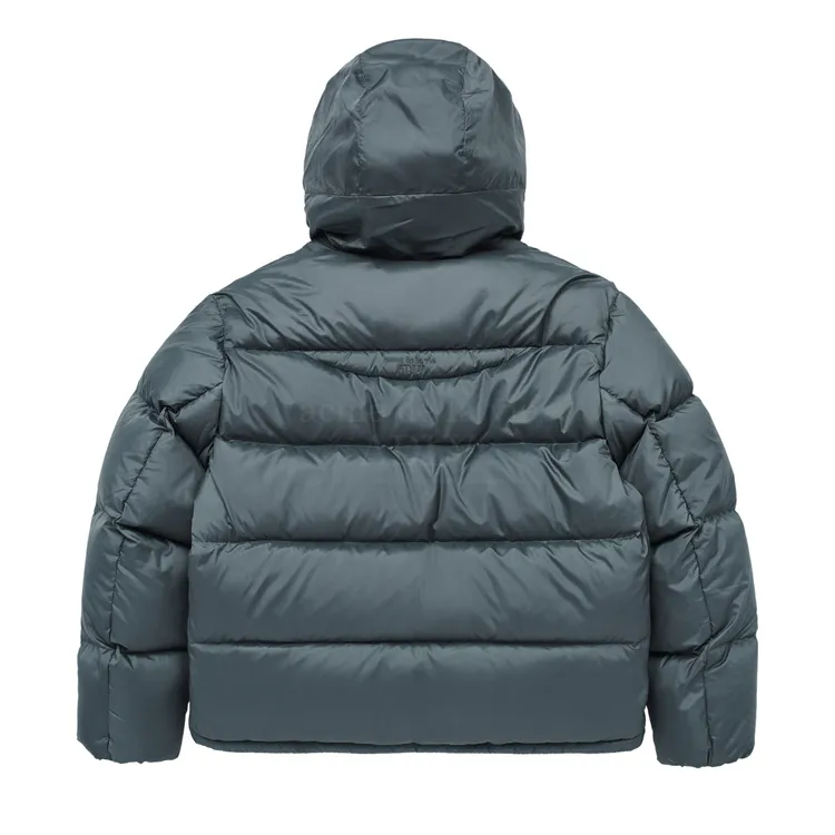 Áo Parka Lông Vũ ADLV Print Hooded Xanh Lá