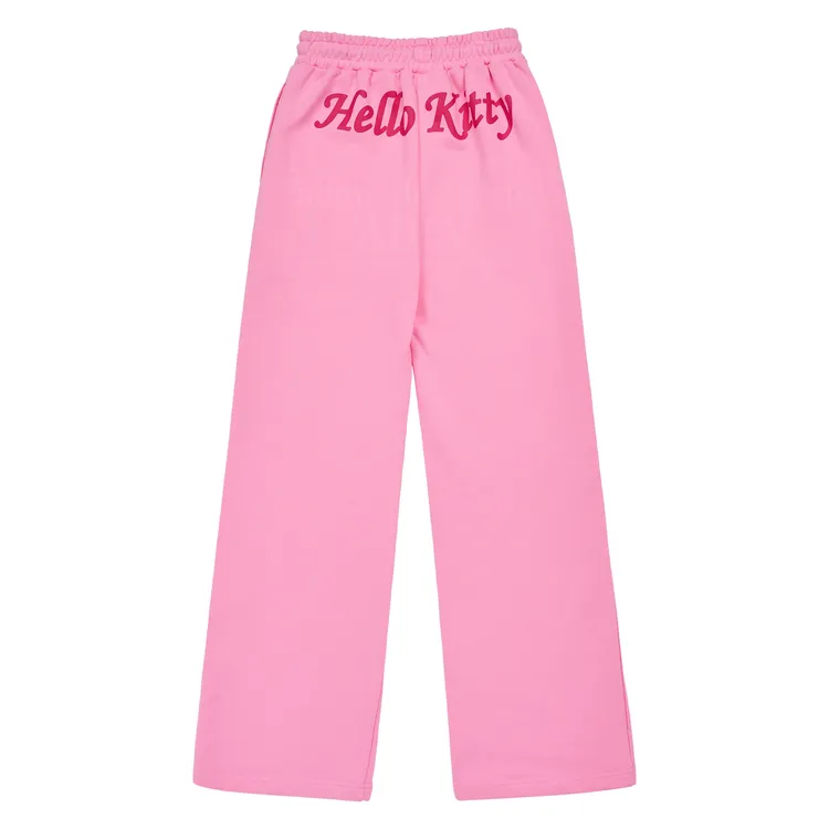 Quần Boots Cut ADLV Hello Kitty Lettering Hồng