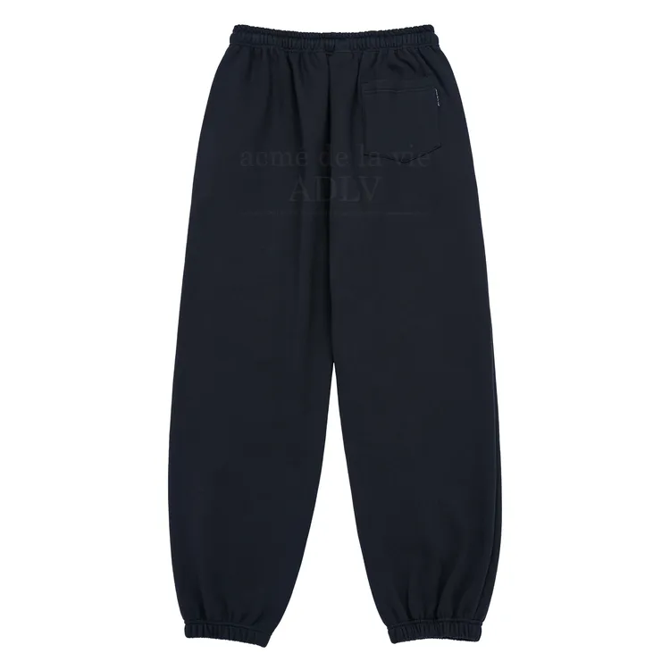 Quần Nỉ ADLV Lót Bông Basic Logo Rivet Than Chì