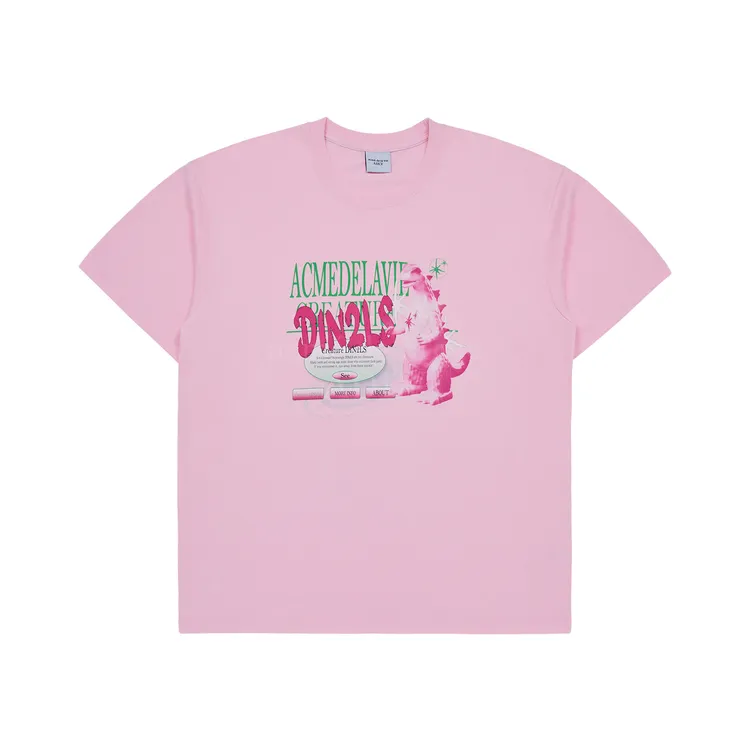 Áo Thun ADLV Din2ls Creature Lettering Hồng