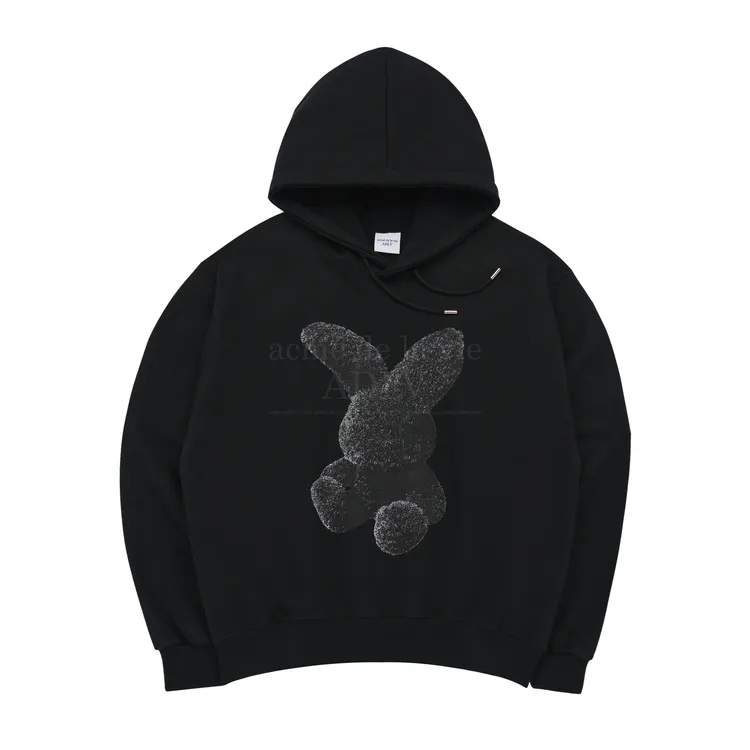 Áo Hoodie Fuzzy Rabbit Đen
