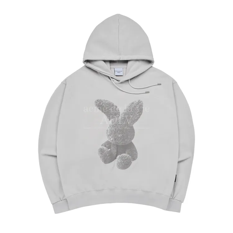 Áo Hoodie Fuzzy Rabbit Xám