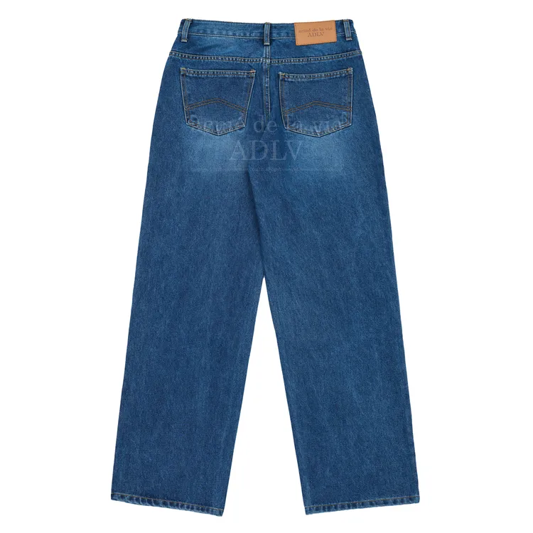 Quần Recycle Cotton Denim Xanh Dương
