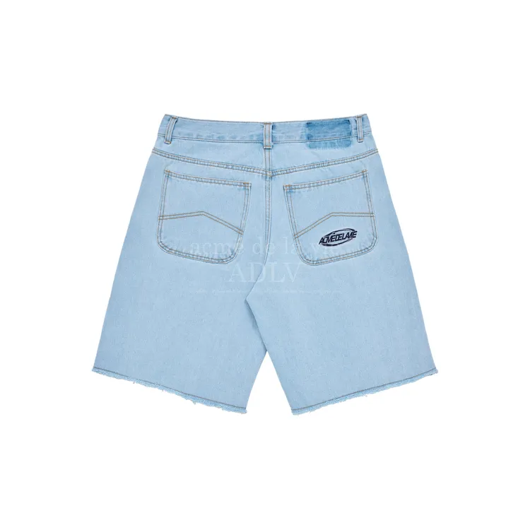 Quần Short Lỡ ADLV Denim Sporty Logo Xanh Da TrờI