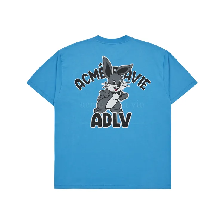 Áo Thun ADLV Cartoon Rabbit Xanh Dương
