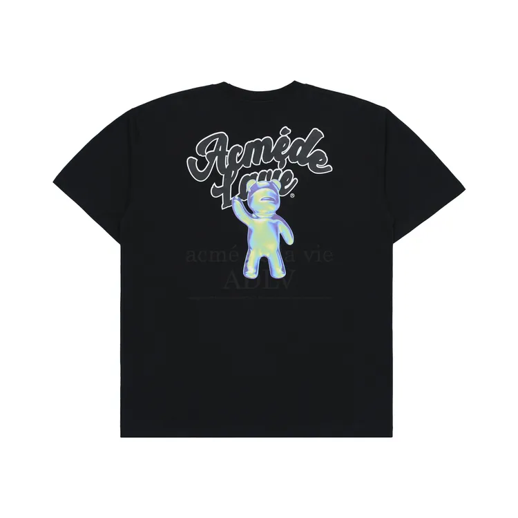 Áo Thun ADLV Hologram Bear Đen