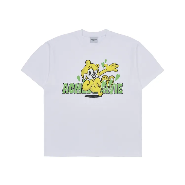 Áo Thun ADLV Retro Heart Bear Trắng