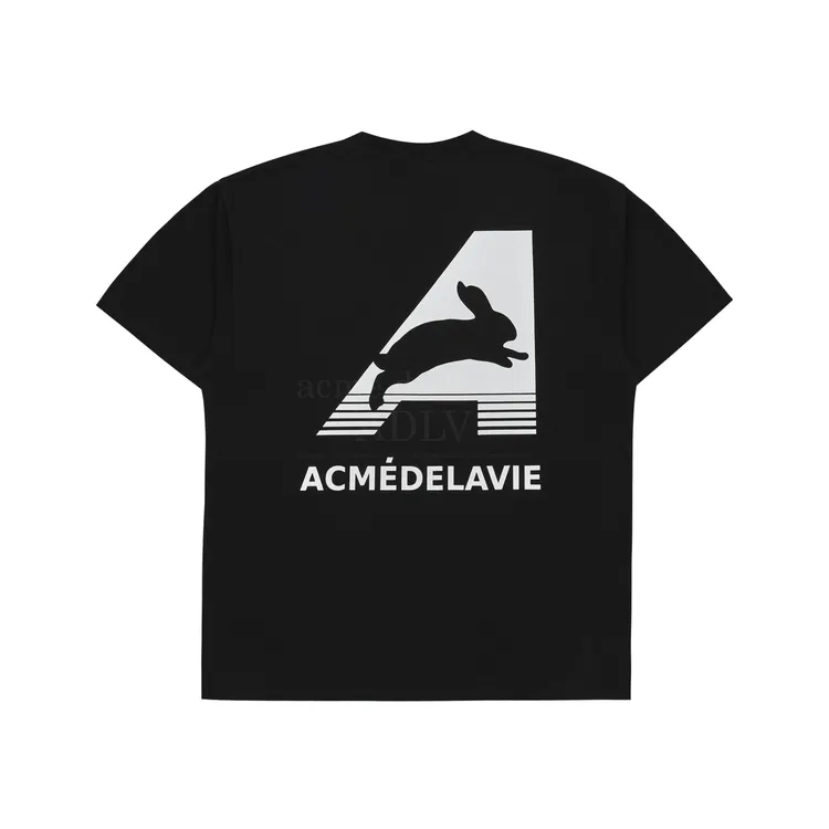 Áo Thun ADLV Big A Logo Rabbit Đen