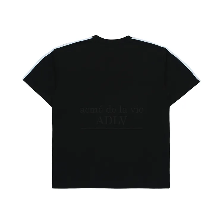 Áo Thun Basic Logo Printing Track Đen