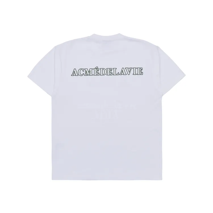 Áo Thun ADLV Outline Printing Logo Trắng