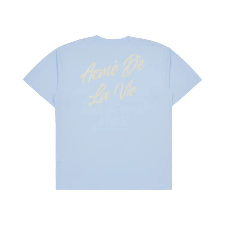 Áo Thun ADLV In Script Logo Xanh Da Trời