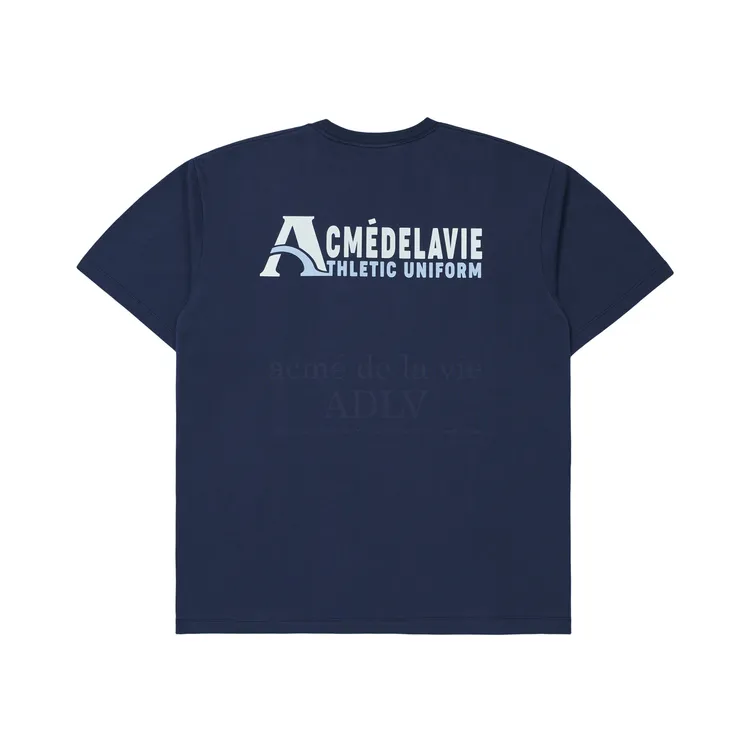 Áo Thun ADLV Two Tone A Logo Xanh Navy