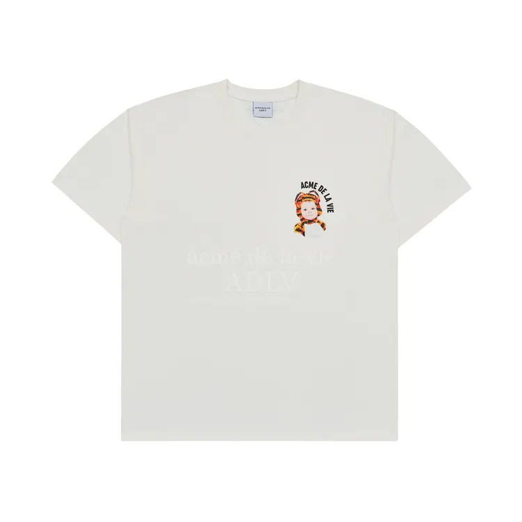 Áo Thun ADLV Mini Baby Face Baby Tiger Kem