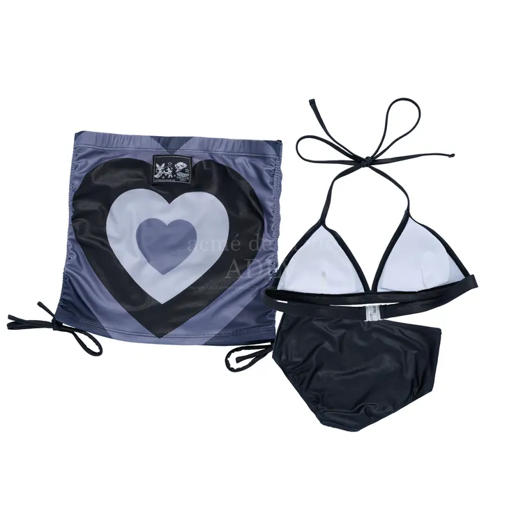 [The Powerpuff Girls X Acmedelavie] Set Bikini Tube Top Đen