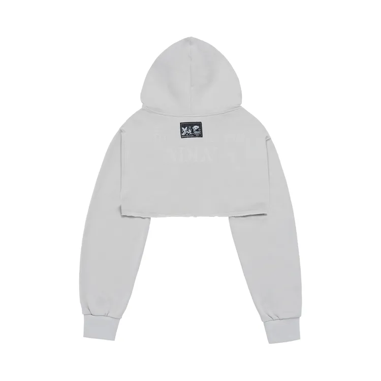 [The Powerpuff Girls X Acmedelavie] Áo Hoodie Heart Cut-Out Xám