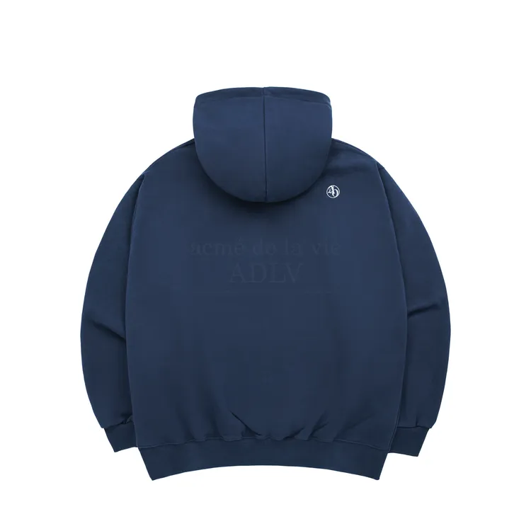 Áo Hoodie Circle Symbol Rivet Xanh Navy