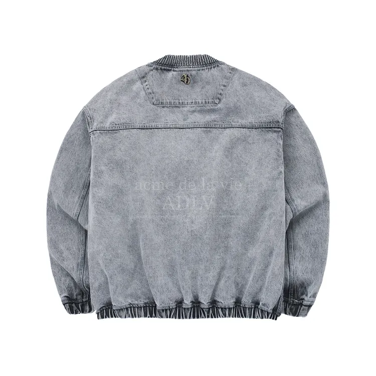 Áo Khoác Ma-1 Blouson Denim Xám