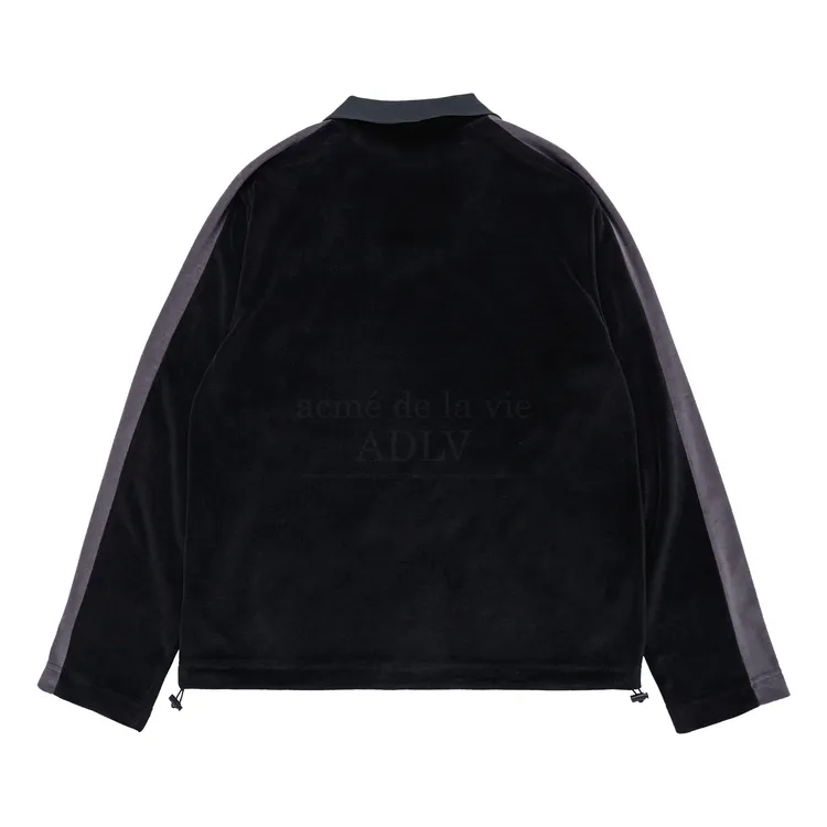 Áo Thun Dài Tay Symbol Needlework Velour Đen