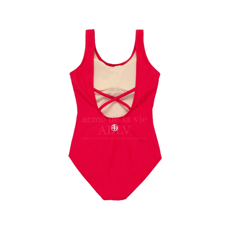 Bộ bơi Ae Logo Printing Monokini Đỏ