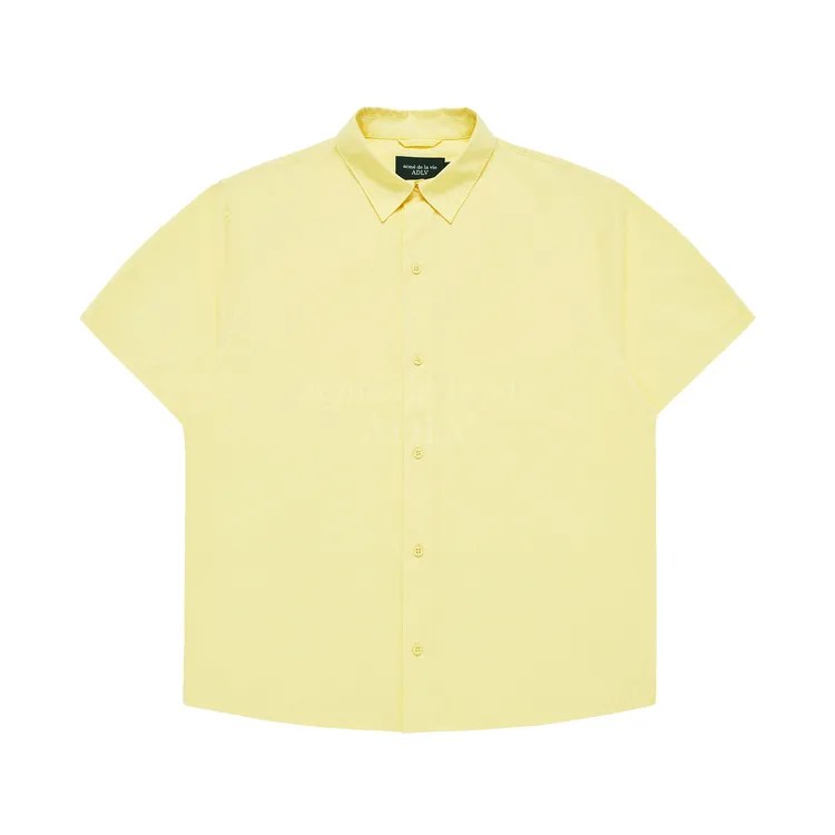 Áo Sơ Mi Ngắn Tay Symbol Logo Satin Vàng