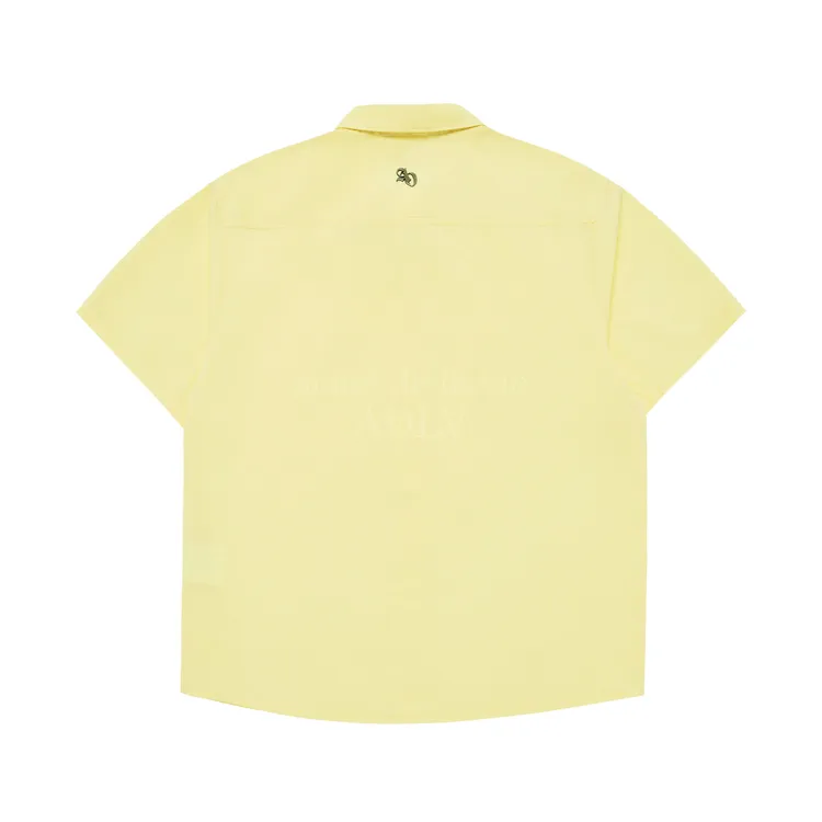 Áo Sơ Mi Ngắn Tay Symbol Logo Satin Vàng