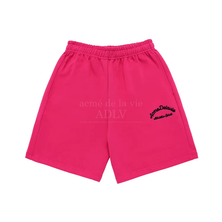 Quần Short ADLV Script Embossing Chain Needlewolk Hồng