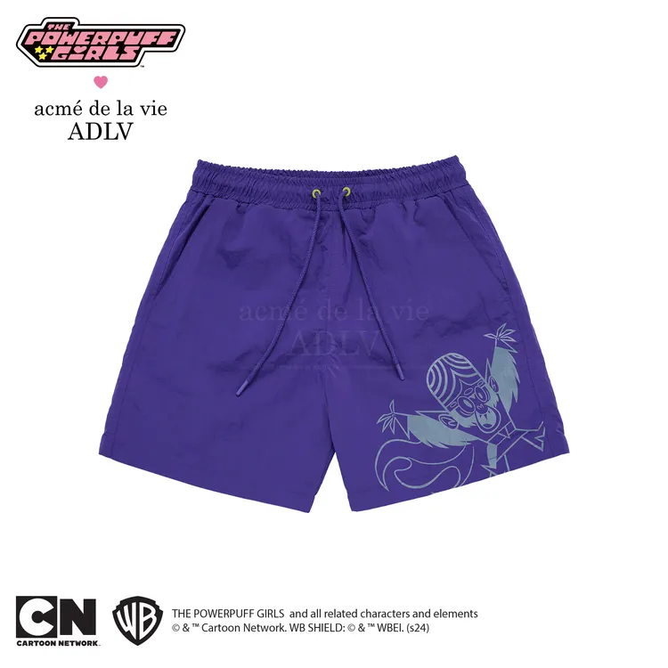 [The Powerpuff Girls X Acmedelavie] Quần Short Swim Mojo Jojo Artwork Tím