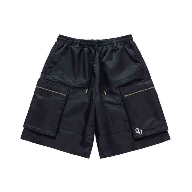 Quần Short Nylon Big Pocket Đen